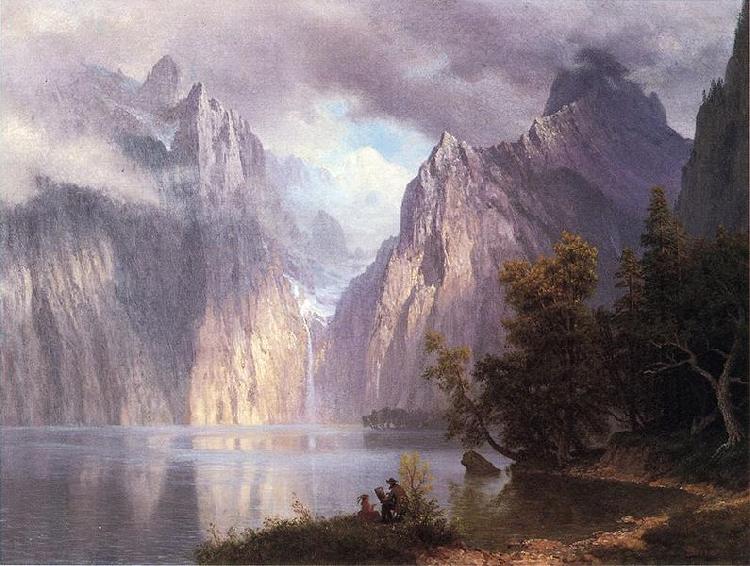 Albert Bierstadt Scene in the Sierra Nevada oil painting picture